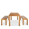 Safavieh Dario Outdoor 3pc Dining Set In Natural