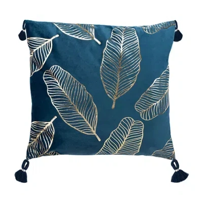 Safavieh Darlia Square Throw Pillow In Blue