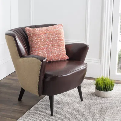 Safavieh Darling Knit Pillow In Orange