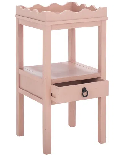 Safavieh Darlyn 1-drawer Accent Table In Pink