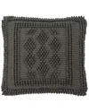 Safavieh Darvey Wool-blend Pillow In Grey