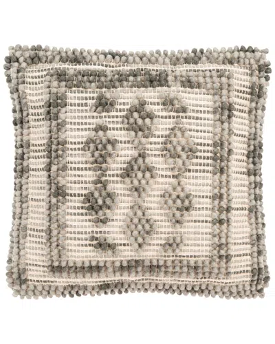 Safavieh Darvey Wool-blend Pillow In Grey