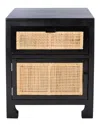 Safavieh Dave 1 Drawer 1 Door Nightstand In Black