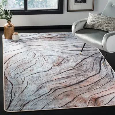 Safavieh Daytona Machine Washable Non-slip Area Rug, Cream / Grey Contemporary Style Easy Care