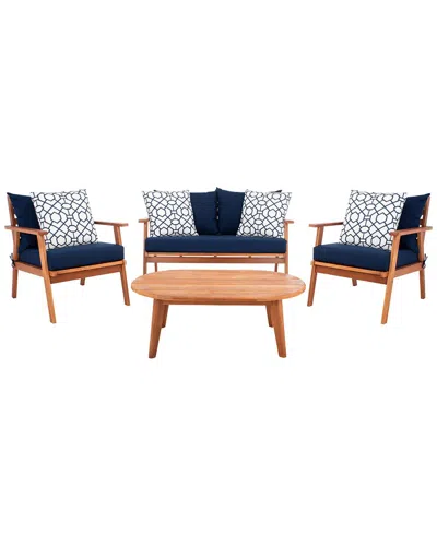 Safavieh Deacon 4pc Living Set In Brown