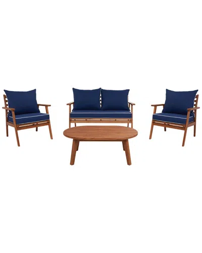 Safavieh Deacon 4pc Living Set In Brown