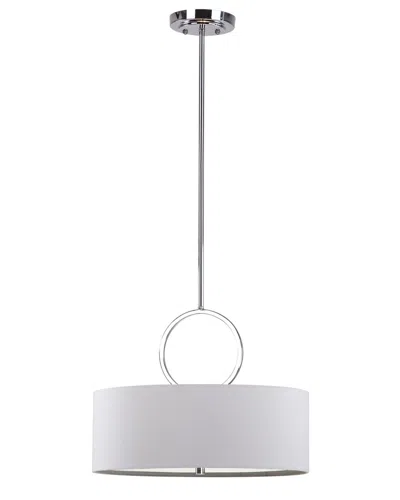 Safavieh Debonair 3-light Ring Drum Adjustable Pendant In White