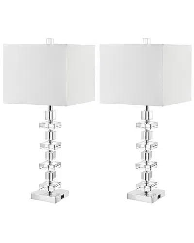 Safavieh Deco Crystal Table Lamp In Clear