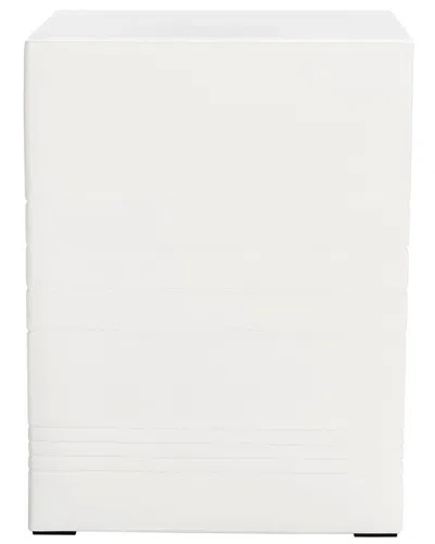 Safavieh Deidara Concrete Accent Stool In White