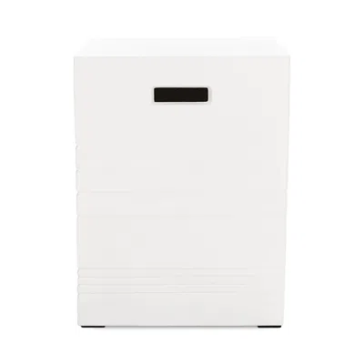 Safavieh Deidara Outdoor Concrete Accent Table In Ivory