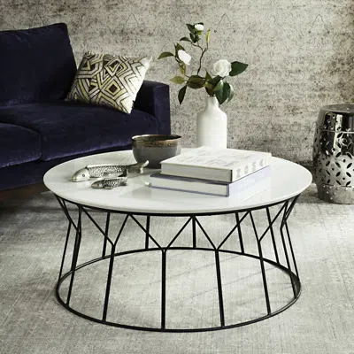 Safavieh Deion Retro Mid Century Wood Coffee Table In Black