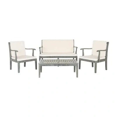 Safavieh Del 10-pc. Conversation Set Cushioned In Gray