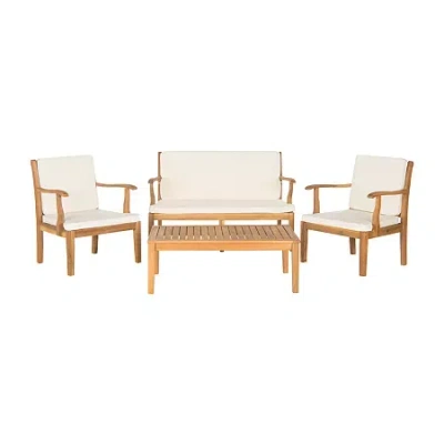 Safavieh Del 10-pc. Conversation Set Cushioned In White