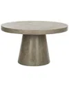 Safavieh Delfia Indoor/outdoor Modern Concrete Round 27.56in Dia Coffee Table
