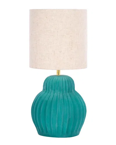 Safavieh Destryn 18in Table Lamp In Green