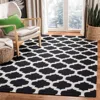 Safavieh Dhurries Hand Made Area Rug, Black / Ivory Contemporary Style Non Shedding In Black