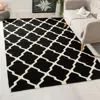 Safavieh Dhurries Hand Made Area Rug, Black / Ivory Contemporary Style Non Shedding In Black