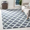 Safavieh Dhurries Hand Made Area Rug, Blue / Ivory Contemporary Style Non Shedding In Blue