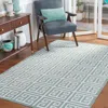 Safavieh Dhurries Hand Made Area Rug, Blue / Ivory Contemporary Style Non Shedding In Blue