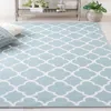 Safavieh Dhurries Hand Made Area Rug, Blue / Ivory Contemporary Style Non Shedding In Blue