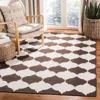 Safavieh Dhurries Hand Made Area Rug, Brown / Ivory Contemporary Style Non Shedding In Multi