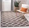 Safavieh Dhurries Hand Made Area Rug, Brown / Ivory Contemporary Style Non Shedding In Brown
