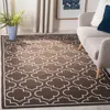 Safavieh Dhurries Hand Made Area Rug, Brown / Ivory Contemporary Style Non Shedding