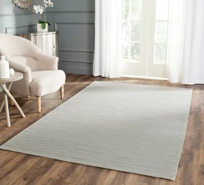 Safavieh Dhurries Hand Made Area Rug, Grey Contemporary Style Non Shedding In Gray