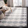 Safavieh Dhurries Hand Made Area Rug, Grey / Ivory Contemporary Style Non Shedding In Gray