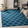 Safavieh Dhurries Hand Made Area Rug, Ink / Blue Contemporary Style Non Shedding In Blue