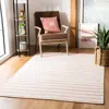 Safavieh Dhurries Hand Made Area Rug, Rust / Ivory Contemporary Style Non Shedding In White