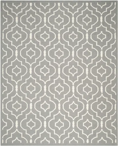 Safavieh Dhurries Handwoven Rug In Gray