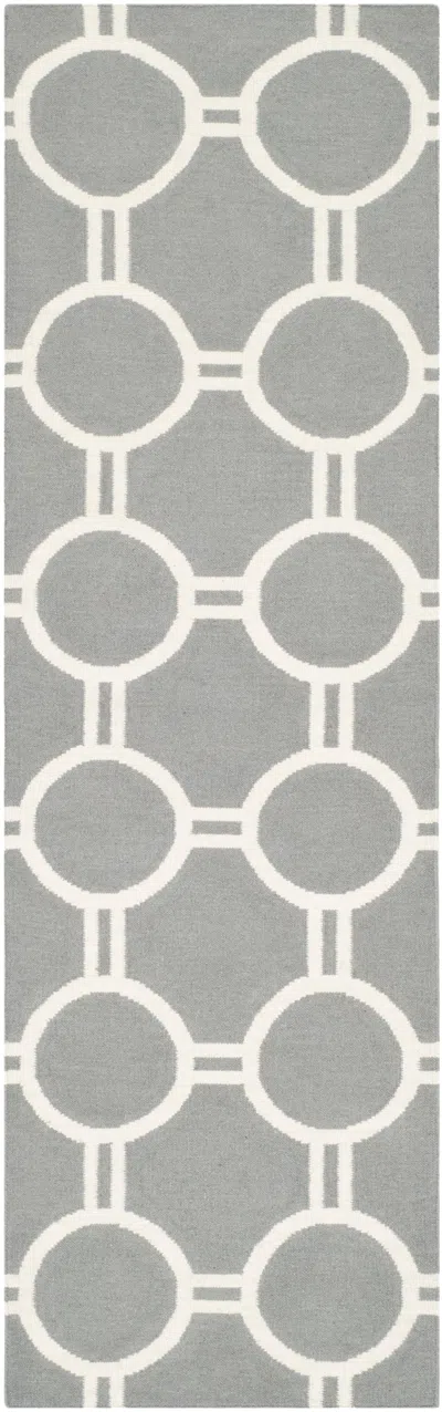 Safavieh Dhurries Handwoven Rug In Gray