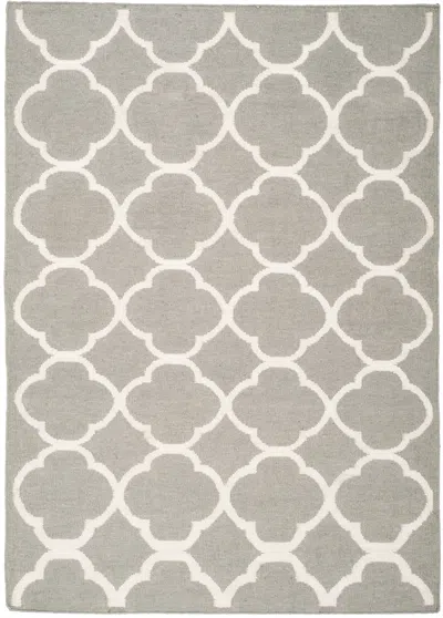 Safavieh Dhurries Handwoven Rug In Gray