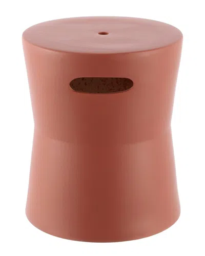 Safavieh Dijera Ceramic Garden Stool In Red
