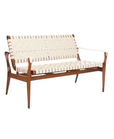 Safavieh Dilan 52" Leather Loveseat