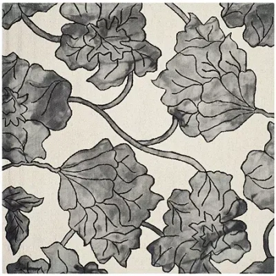 Safavieh Dip Dye Collection Erksine Floral Square Area Rug In Multi