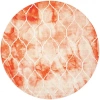 Safavieh Dip Dye Collection Nick Geometric Round Area Rug In Multi