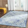Safavieh Dip Dye Hand Made Area Rug, Blue / Ivory Contemporary Style Non Shedding In Blue