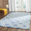 Safavieh Dip Dye Hand Made Area Rug, Blue / Ivory Contemporary Style Non Shedding In Blue