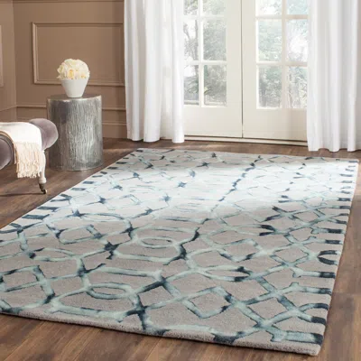 Safavieh Dip Dye Hand Made Area Rug, Grey / Charcoal Contemporary Style Non Shedding In Gray