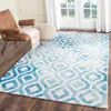 Safavieh Dip Dye Hand Made Area Rug, Ivory / Blue Contemporary Style Non Shedding In Blue