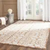 Safavieh Dip Dye Hand Made Area Rug, Ivory / Camel Contemporary Style Non Shedding