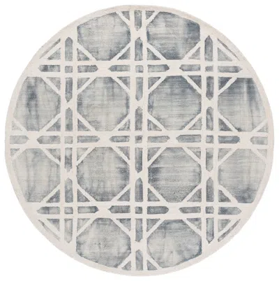 Safavieh Dip Dye Hand Made Area Rug, Ivory / Grey Contemporary Style Non Shedding In Gray