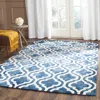 Safavieh Dip Dye Hand Made Area Rug, Navy / Ivory Contemporary Style Non Shedding In Blue