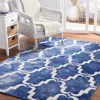 Safavieh Dip Dye Hand Made Area Rug, Navy / Ivory Contemporary Style Non Shedding In Blue