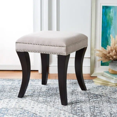 Safavieh Diva Tufted Ottoman In Gray