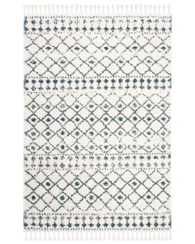 Safavieh Dnu  Berber Shag Rug In White