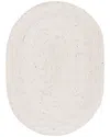 Safavieh Dnu  Braided Wool-blend Area Rug In Beige