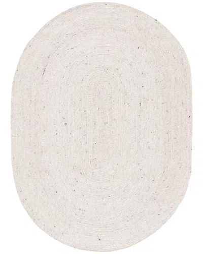 Safavieh Dnu  Braided Wool-blend Area Rug In Beige